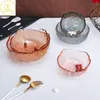 Dinnerware Sets 3008001000ml Glass Salad Fruit Bowl with Golden Frame Family Kitchen Vegetable Noodle Food Storage Home Table Tableware 230828