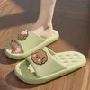 Slippers JOYWILL Women's Home EVA Soft Sole Flat Shoes Cartoon Bear Cute For Women Indoor House Ladies Flip Flops 2023
