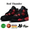 with Box 4 Basketball Shoes for Men Women 4s Military Black Cat Red Cement Yellow Thunder White Oreo Sail Cool Grey Blue University