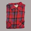 Men's Casual Shirts Fall Winter Cotton Plaid Jacket Thicken Warm Fleece Lined Flannel Sherpa Button Down Shirt For Male