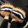 Girl Fluffy Arrival New Slippers Ladies Indoor Warm Furry Flip Flops Women Amazing Plush Fur Slides Wholesale Hot T23082 c9b3
