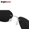 Sunglasses 2023 Cool 100 Pure Rimless Polarized Lenses Grey Super Thin Sunshade UV protection UV400 230828
