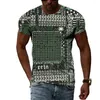 T-shirts pour hommes Personnalité Circuit Board Pattern 3D T-shirt Mode Casual Street Cool Col rond Top Hip-hop Tendance T-shirts à manches courtes