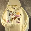 Sweats à capuche pour femmes Sweatshirts coréen Harajuku dessin animé motif impression femmes décontracté lâche Y2K sweat à capuche Vintage rue Kawaii vêtements hauts veste 230828