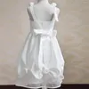 Girl Dresses Lovely Sleeveless Bow Angel Princess Flower Dress Wedding Party Beauty Pageant First Communion Dream Kids Gift