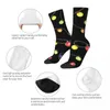 Herensokken Grappige Kerst Led-verlichting Vintage Harajuku Street Style Casual Crew Crazy Sock Gift Patroon Gedrukt