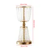 Vases 2Pcs Exquisite Wedding Flower Stand Golden Rack For Home el Dinner Holiday Party Activity Decoration 230829