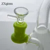 8 tum dab riggar mini vatten bongs färgglada bubblare hårda oljerigg duschhuvud perc vatten rör tjockt glasrör för rökning 14 mm gemensamma vattenpipa tillbehör