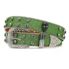 Bälten Luxury Men Women Western Cowboy med Diamond Bing Belt Disco E Girls For Jeans Punk Rock Crystal Studded Belt 230828