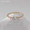 Anneaux de mariage Bague remplie d'or 14 carats Bande faite à la main Bijoux minimalistes Personnalisé Résistant au ternissement Boho Femmes 230828