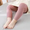 Crianças meias verão bebê meninos meninas calças nascido menina leggings collants sólido algodão estiramento crianças calças de tricô para 0 6 anos 230828