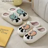 Bad Bunny Un Verano Sin Ti Autumn Winter Fulffy Fur Plush Fleece Flat Love Heart Indoor Slippers Couple Shoes T230828