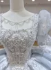 Plus Size Ball Brautkleider Prinzessin Pearls Brautkleid Kappe Hülle Perlen angewandte Lace Beach Custom MADE MADE MADE MADE MADE MAD