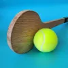 Tennis Rackets Wooden Tennis Pointer Tennis Spoon Dessert Tennis Racket Trainer Batting Hit Practice Training Improve Spot Tool Equipment 230828