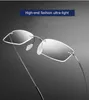 Sunglasses Frames Rimless Glasses Men P ochromic Gray Myopia Lens Outdoor Presbyopia Optics Eyewear 125 150 200 Sun 230829