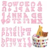 Baking Moulds 26pcs Alphabet Cake Molds Cookie Cutter Letters Numbers Fondant Mould Embosser Biscuit Stamp Decorating Tools