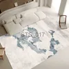 Dywany luksusowy salon dywan streszczenie sypialnia sypialnia szare duże dywaniki zagęszczone pokój Alfombra nowoczesny tapet tapet x0829