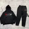 Hoodies masculinos Trap-star moletom com capuz vermelho preto cinza letras bordadas logotipo homens mulheres pullovers de lã