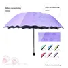 Parapluies Fl Matic Rain Femmes Hommes 3 Pliant Léger Et Durable Fort Enfants Parapluie Ensoleillé Pluie 6 Couleurs Par Mer Zc1249 Drop Livraison Ho Dhnlz