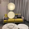 Nouveau Design E27 lampe de Table boule acrylique rotatif en métal chromé pour Foyer chambre magasin luminaires livraison directe HKD230829 HKD230829