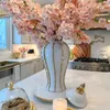 Lagringsflaskor Porslin ingefära burk Handikraftornament dekorationsbord mittpieces keramisk vas för tankskrivbord bröllop blommor