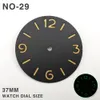 Other Watches 37mm Watch Dial Green Luminous Modified Watch Face Watch Parts Accessories for IWC Pilot 3600/6497 Automatic Movement 230829