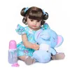 Lalki npk 50 cm pełne ciało miękka silikonowa słodka twarz Reborn Toddler Baby Girl Doll Birthday Dift Dift Wysokiej jakości Doll 230829