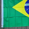 Xvggdg nouveau 3x5 pieds grand drapeau brésilien Polyester la bannière de drapeau national du Brésil HKD230829
