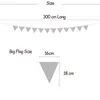 8M Khaki Brown Coffee Grey Pennants Bunting Banner Wedding/Christmas Day/Birthday Party Flags Hang Garland Decoration Supplies HKD230829