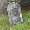 Decoratieve objecten Beeldjes 1pc Schuim Skelet Halloween Decoraties voor Thuis Graf Vleermuis Feestartikelen Accessoires Horror Huis Rekwisieten Rip Tombstone 230828