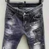 Herenjeans designer jeans Designer heren denim borduurbroek mode gaten broek Amerikaanse maat 44-54 hiphop noodlijdende rits broek voor mannen 2023 best verkocht