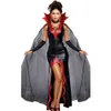 Urban Sexy Dresses Halloween Costume Cosplay Witch Dres Patent Leather Prom Magic Female Demon Christmas Costumes roll Spela Cloak 230829