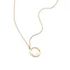 Chains Leaf Necklace Titanium Steel 18k Gold Plated Niche Style Durable Non-fading Send Girlfriend To Friends