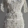 Urban sexy jurken DIDEYTTAWL 3D bloem kralen kant off-shoulder boho zeemeermin trouwjurk liefje rechter trein bruidsjurk robe de marie 230828