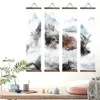 Paintings Nordic style canvas decorative painting wall decor posters bedroom living room art solid wood scroll paintings 230828