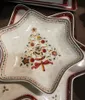 Dishes Plates German V Bao Tableware Christmas Biscuits Plate Dish Rectangular Mug Salad Dessert Fruit Holder 230828