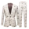 Men's Suits Chinese Character Calligraphy Clothing Fashion Spring Leisure Business Suit/Male Printing Casual Blazers Jacket Plus Size