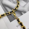 Bälten Fashion Women's Belt Luxury Designer Long Gold Chain Belts For Woman Midjeband Punk Goth Heavy Metal Corset Y2K Accessory 7999