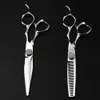 Sax Shears Professional JP 440C Steel 6 '' Bearing Scissor Gem Hair Scissors Haircut Thinning Barber Cutting Shears Frisör Sessorer X0829