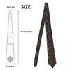 Bow Ties Fun 80 90s Colorful Line Doodle Neckties Men Fashion Polyester 8 Cm Classic Neck For Mens Accessories Gravatas Cosplay Prop