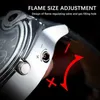 Creative Watch Style Metal Lighter Men's Sports Open Flame Ingen gas Uppblåsbar justerbar utsökt gåva 4x7w