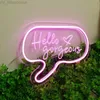 Hello Gorgeous Neon Sign Engraving LED Light Custom Neon Signs Home Room Wall Decor Personalized Birthday Gift HKD230825