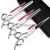 Scissors Shears 665775 inch Scissors Japan Professional hairdressing Scissors Barber Scissors Set Hair Cutting Shears thinning clippers x0829