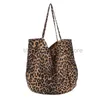 Borse firmate tote femminili Borse da donna Borsa shopping casual leopardata Borse monospalla vintage Borse firmate da donna Borse casual moda shopping