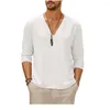 Men's T Shirts 2023 Summer V-neck T-shirt Solid Short-sleeved Fitness Sweatshirt Top