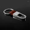 Porte-clés 1pc / lot mode cuir porte-clés en métal taille suspendue véritable chaînes simples pour hommes pour accessoires de voiture cadeau
