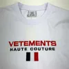Herren T-Shirts Gute Qualität Stickerei Flagge Vetements Mode T-Shirt Männer Vetements Frauen Baumwollhemden Jersey Tops VTM Kurzarm