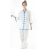 Palco desgaste feminino linho tradicional chinês roupas wushu taichi kungfu uniforme terno uniformes tai chi exercício roupas traje