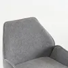Creatieve fauteuil met rugleuning, moderne en eenvoudige vrijetijdsstoel in huisstijl, stoel in bijpassende kleur restaurantstof