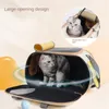 Cat Carriers Pet Carrier Bag حقيبة يد محمولة قاطرة صغيرة من النسيج شبكة التنفس مناسبة لكل من الرحلات الطويلة والقصيرة